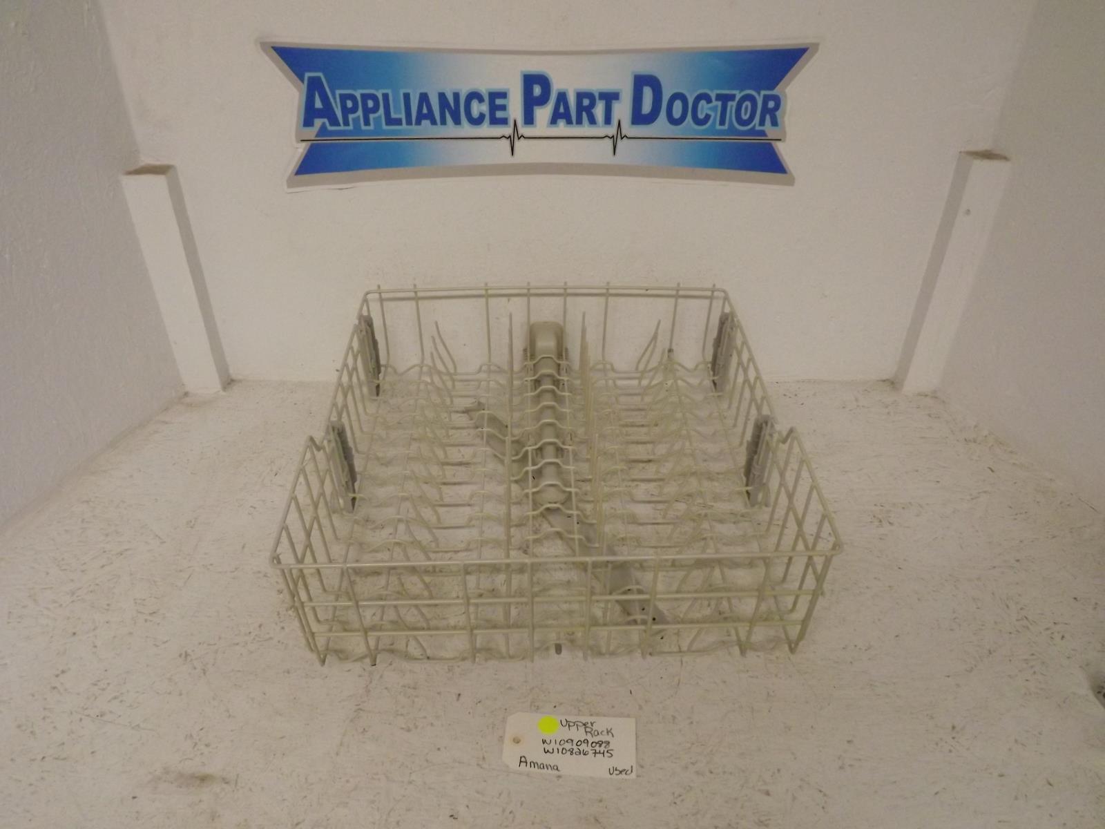 Amana Dishwasher W10909088 W10826745 Upper Rack Used Amana Dishwasher W10909088 W10826745 Upper Rack Used